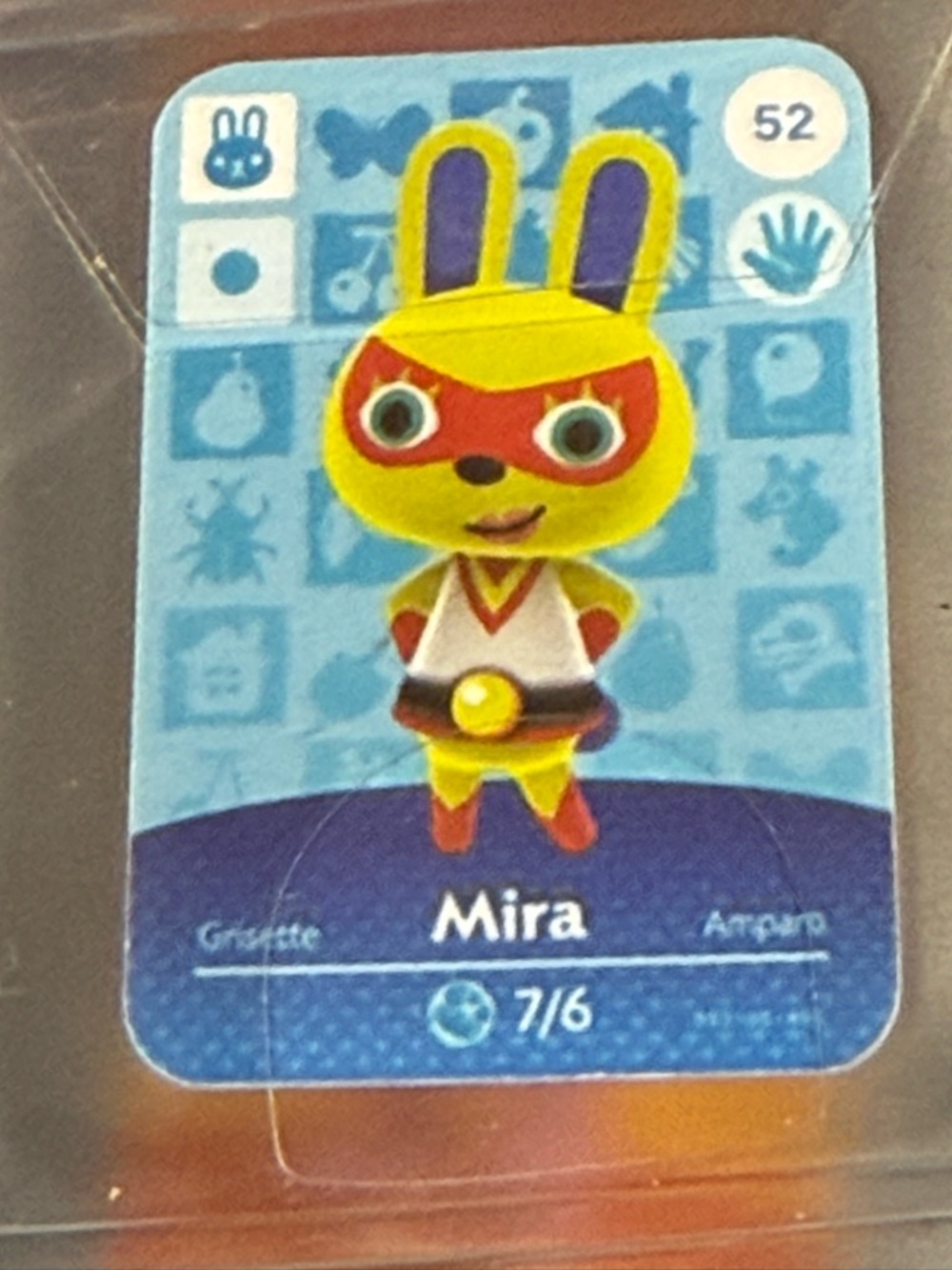 Mira Animal Crossing #52 New Horizons Amiibo NFC Mini Card VG